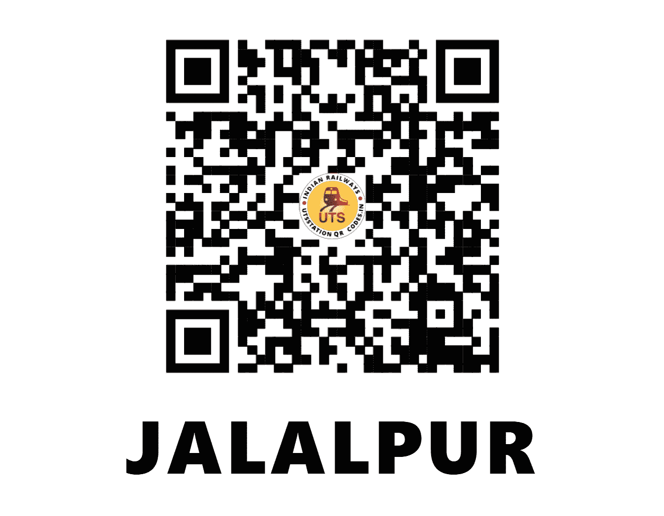 UTS QR Code for JALALPUR - JGP (NE - BIHAR)