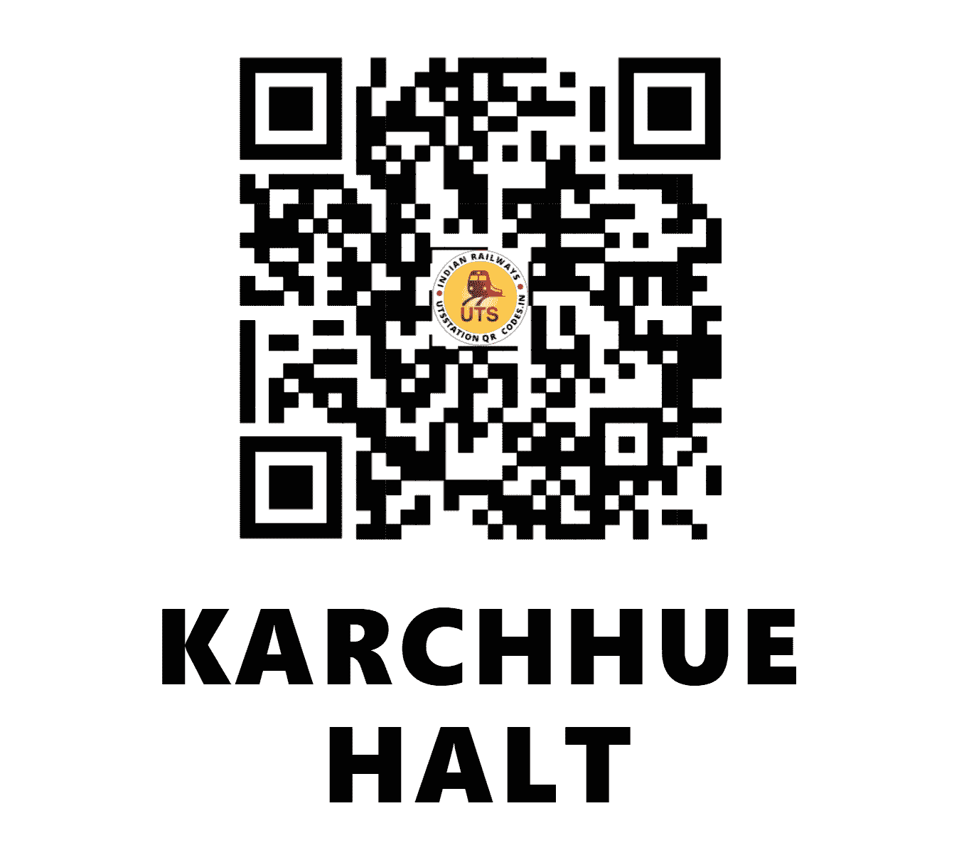 UTS QR Code for KARCHHUE HALT - KYW (NE - BIHAR)