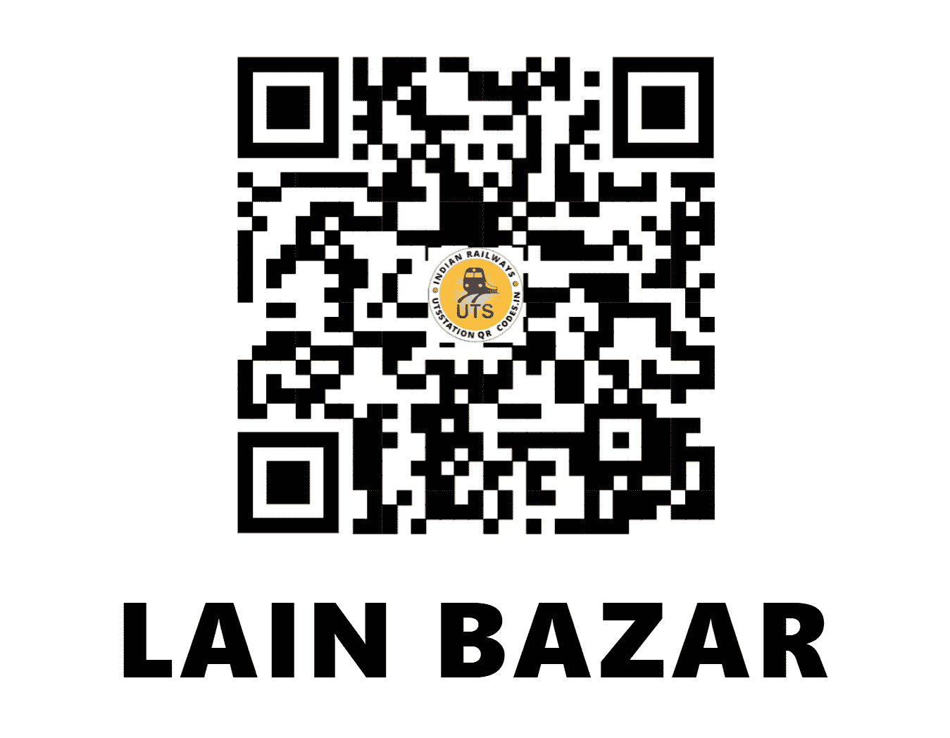 UTS QR Code for LAIN BAZAR - LB (NE - BIHAR)