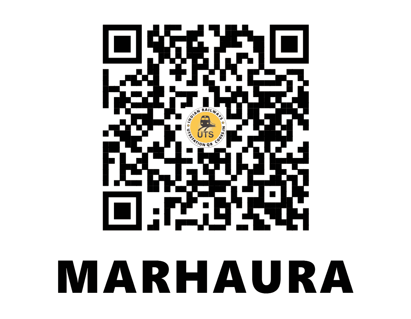 UTS QR Code for MARHAURA - MEW (NE - BIHAR)