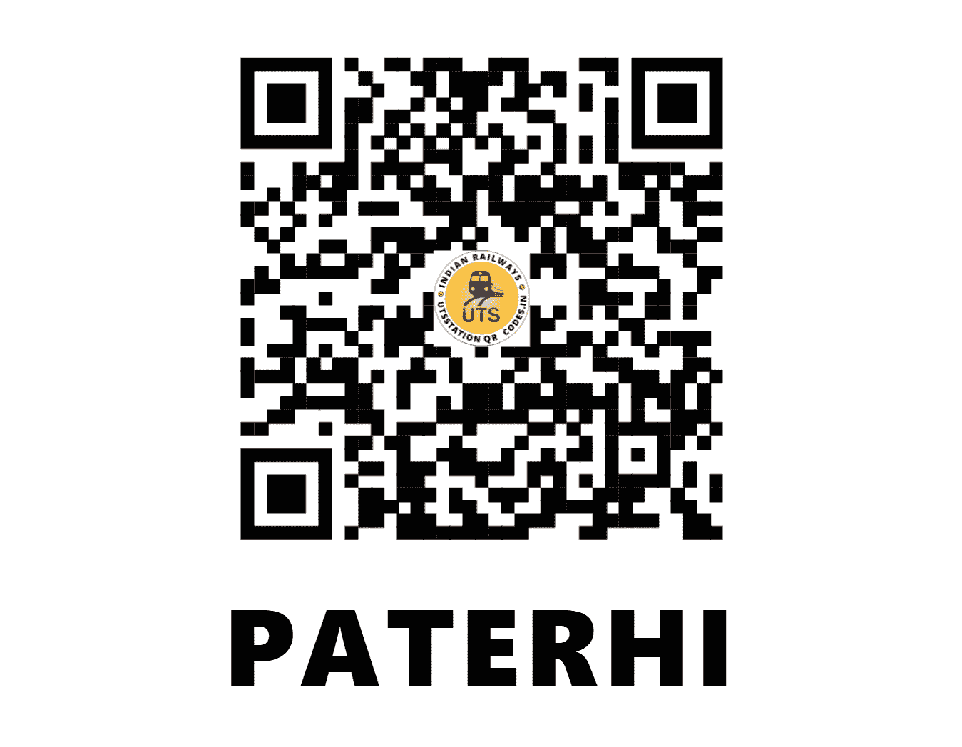 UTS QR Code for PATERHI - PEE (NE - BIHAR)