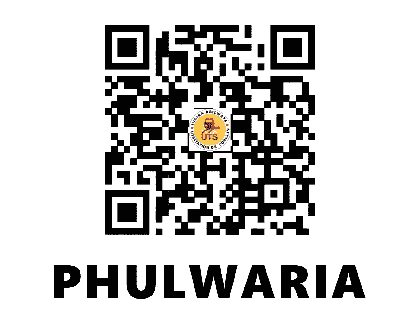 UTS QR Code for PHULWARIA - PLWR (NE - BIHAR)