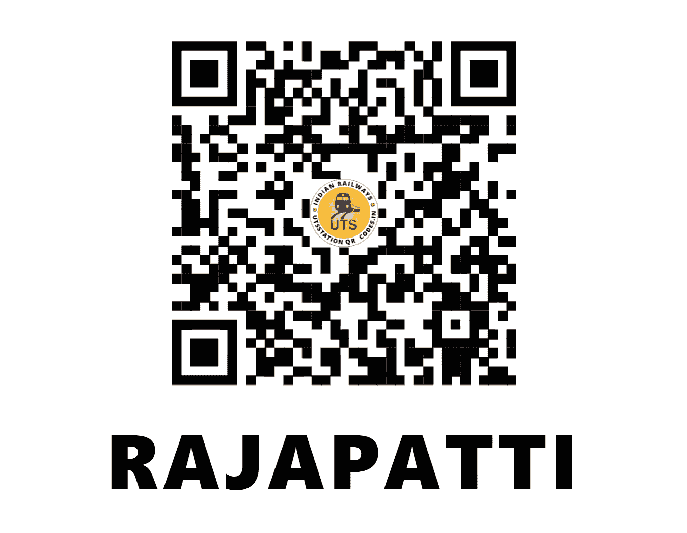 UTS QR Code for RAJAPATTI - RPV (NE - BIHAR)