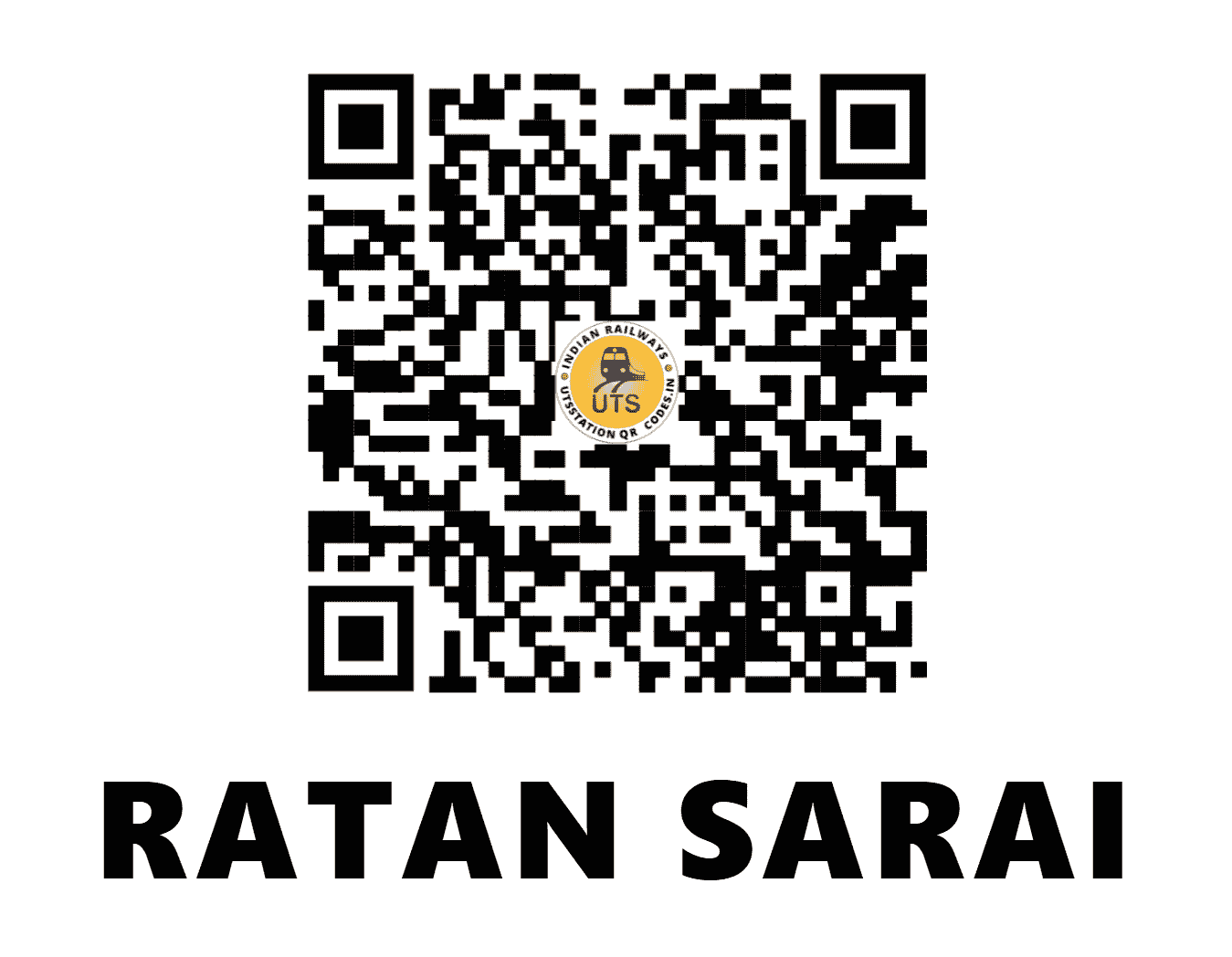 UTS QR Code for RATAN SARAI - RTU (NE - BIHAR)