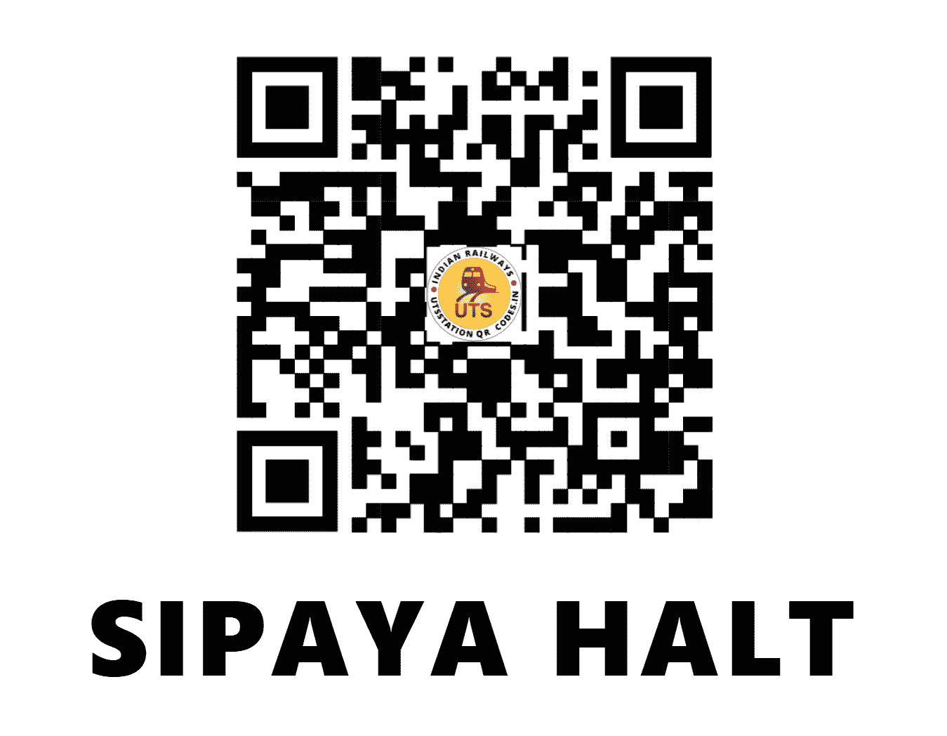 UTS QR Code for SIPAYA HALT - SPYA (NE - BIHAR)
