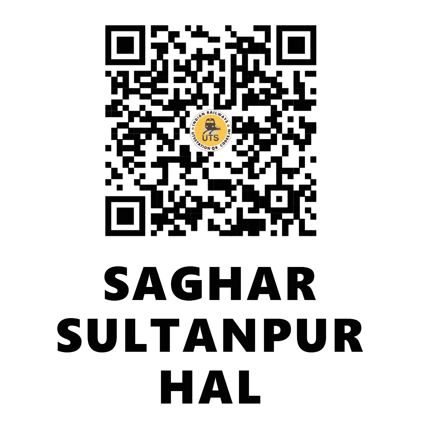 UTS QR Code for SAGHAR SULTANPUR HAL - SSHT (NE - BIHAR)