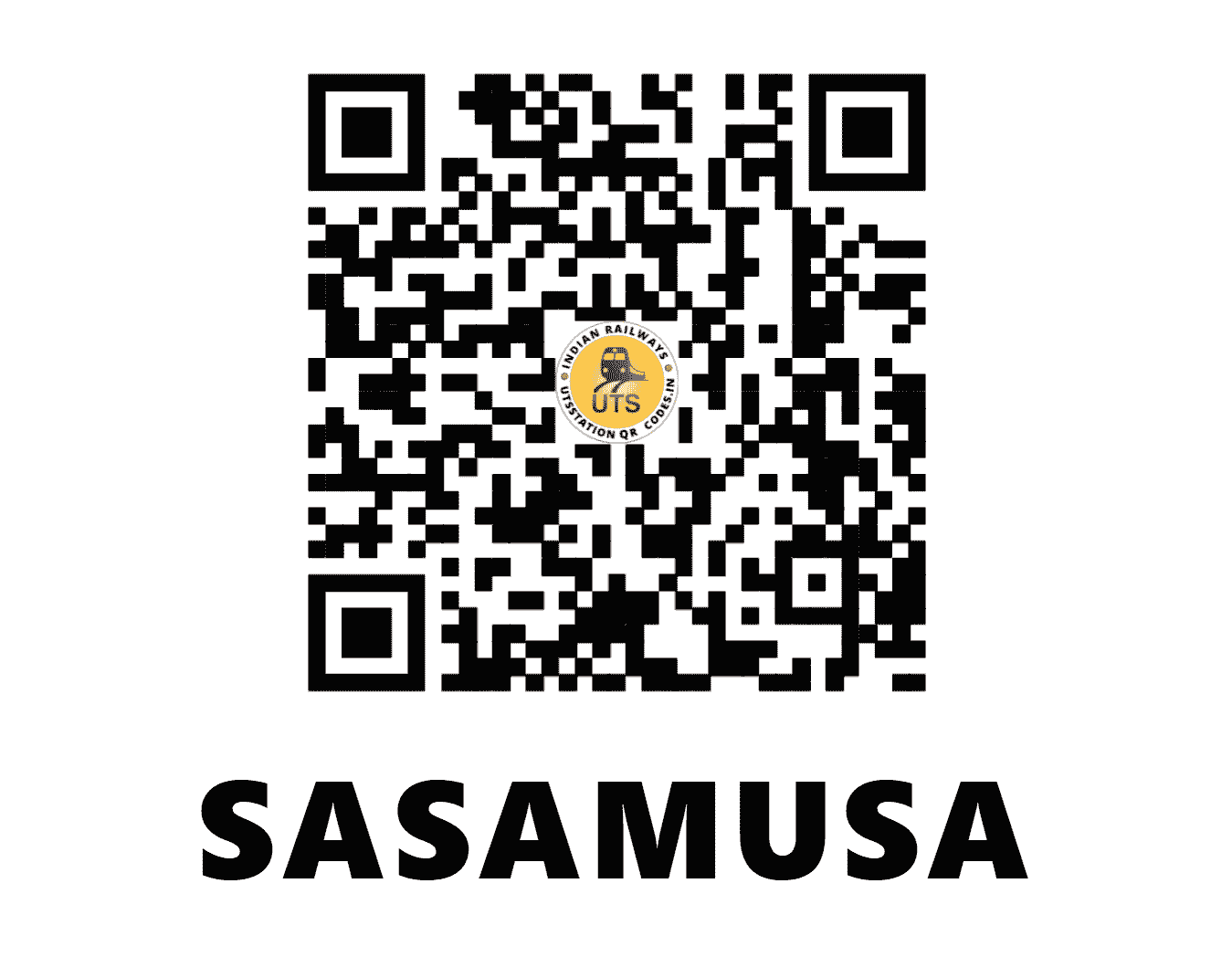 UTS QR Code for SASAMUSA - SSU (NE - BIHAR)