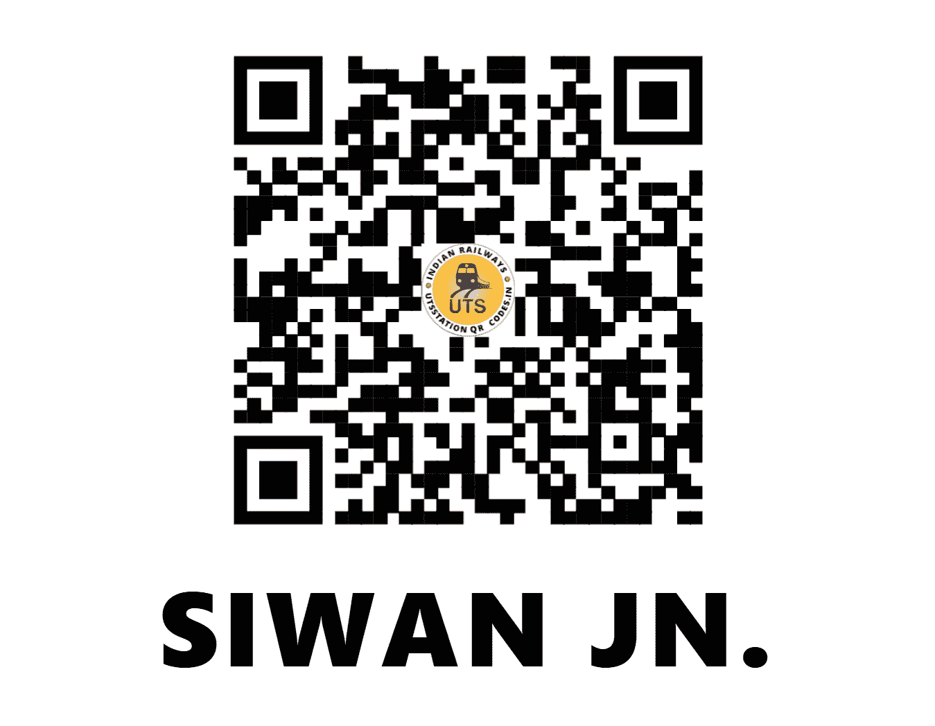 UTS QR Code for SIWAN JN. - SV (NE - BIHAR)