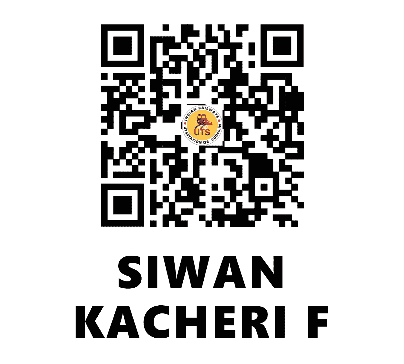 UTS QR Code for SIWAN KACHERI F - SVC (NE - BIHAR)