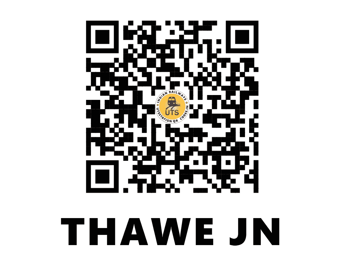 UTS QR Code for THAWE JN - THE (NE - BIHAR)