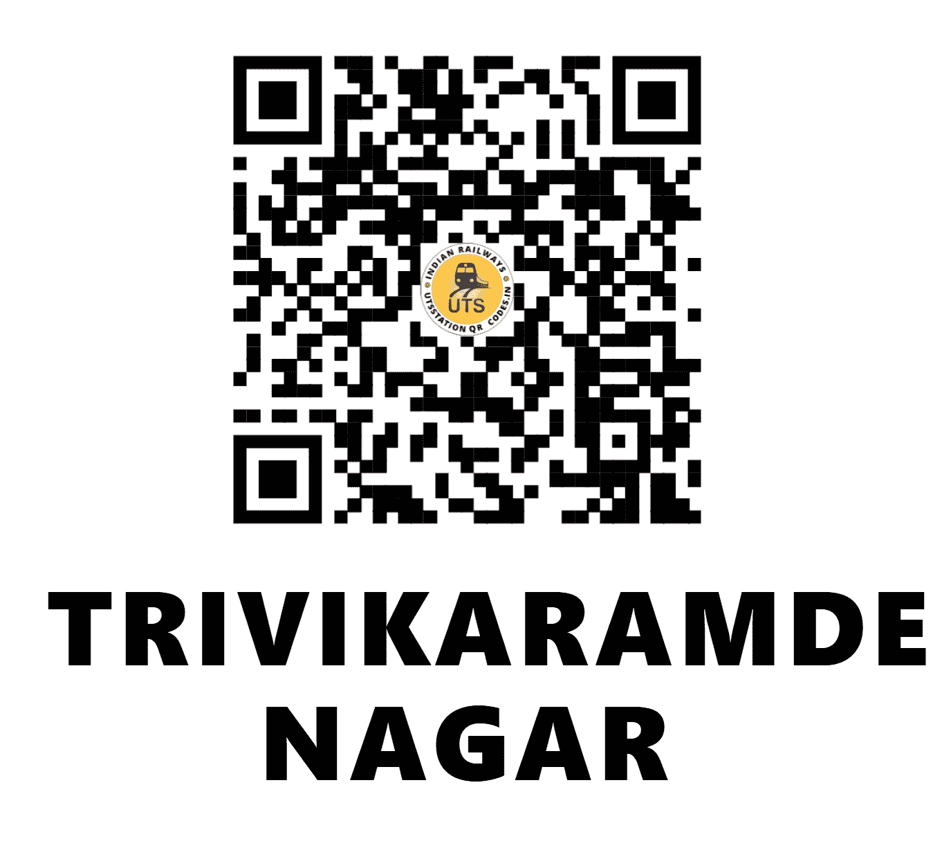 UTS QR Code for TRIVIKARAMDEO NAGAR - TKND (NE - BIHAR)