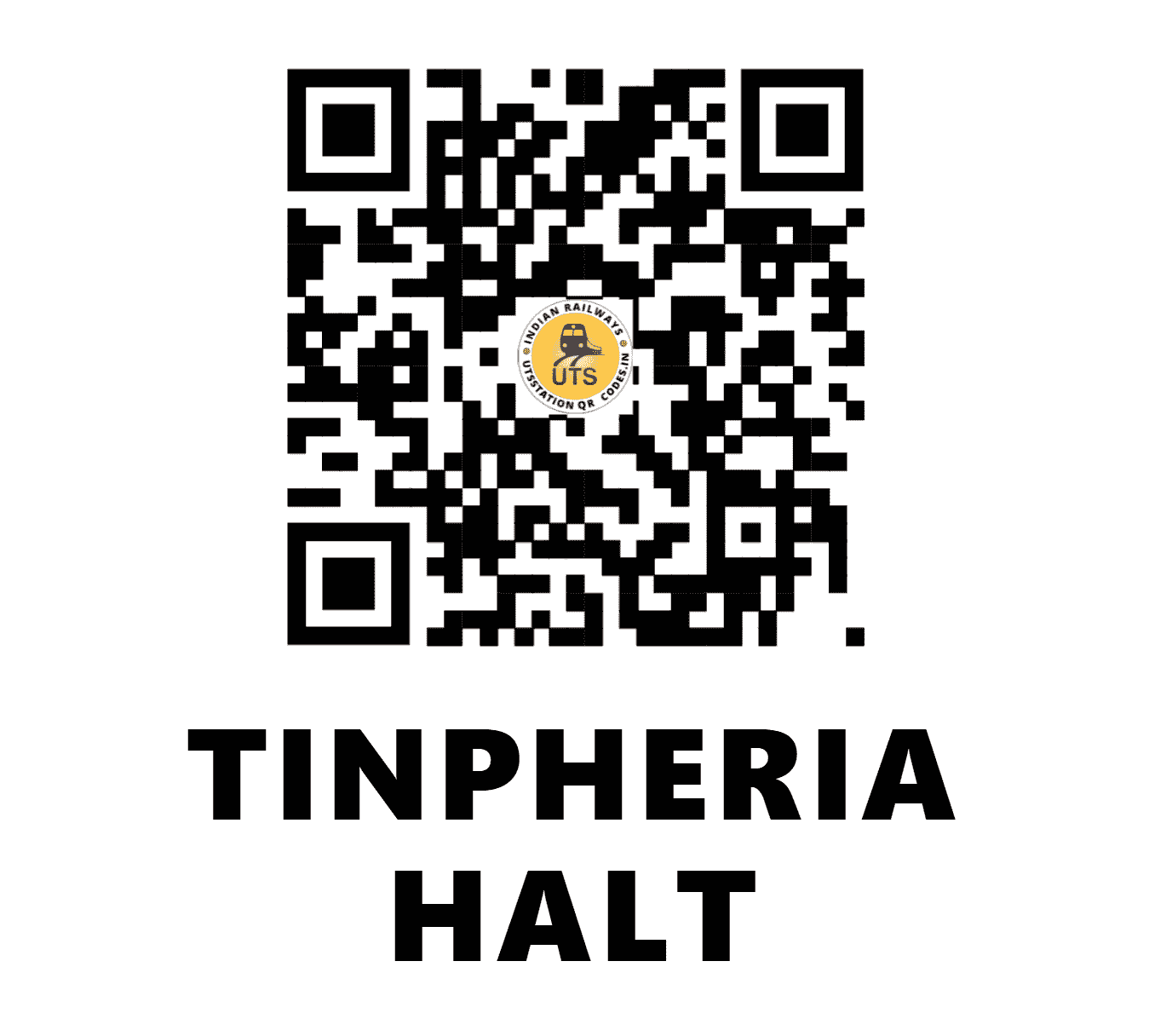 UTS QR Code for TINPHERIA HALT - TPV (NE - BIHAR)