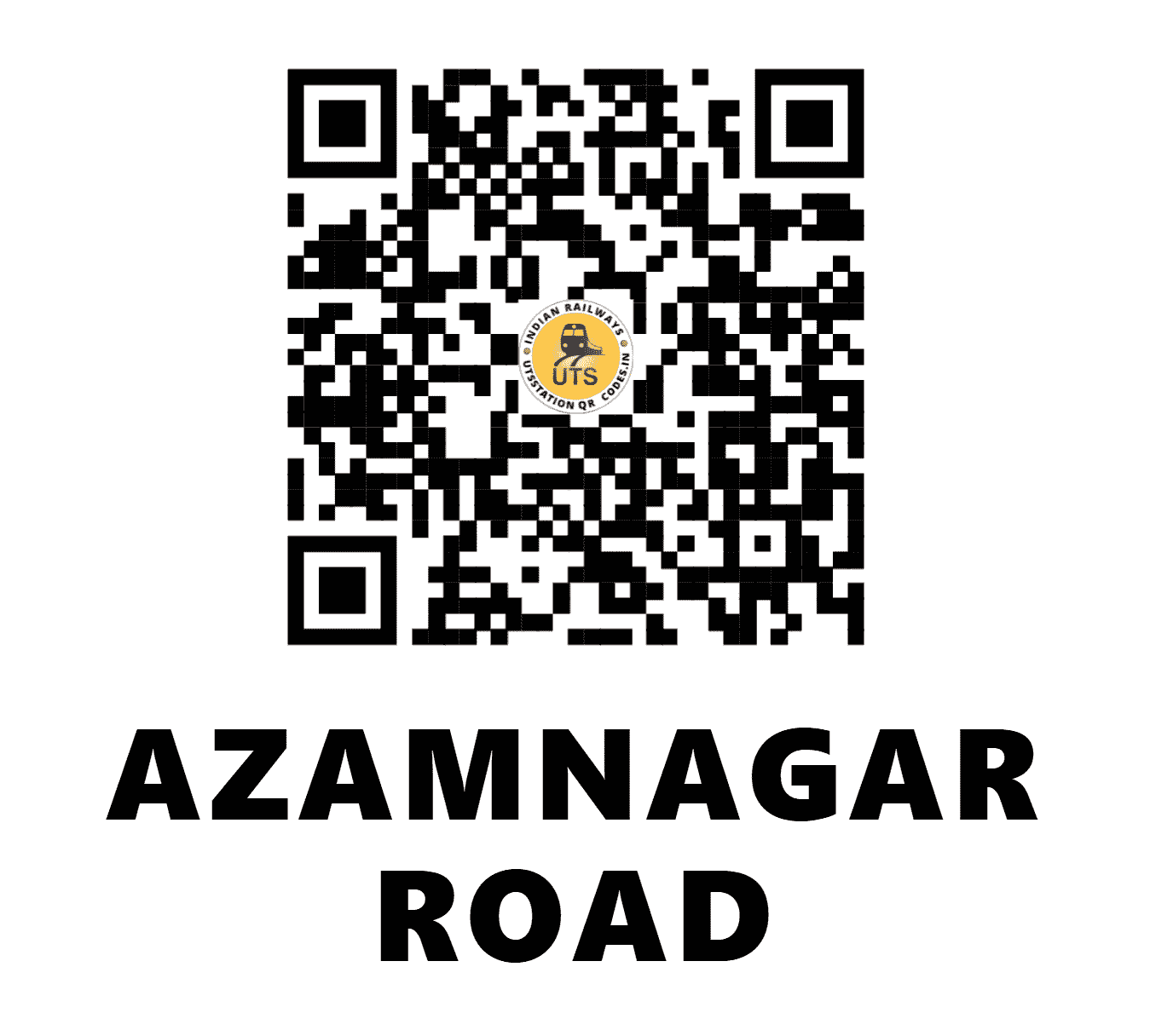 UTS QR Code for AZAMNAGAR ROAD - AZR (NF - BIHAR)