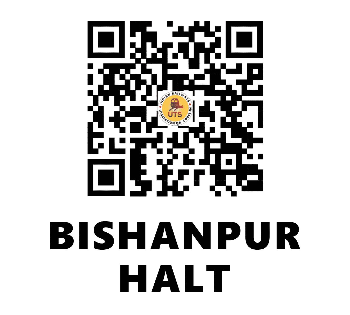 UTS QR Code for BISHANPUR HALT - BHNP (NF - BIHAR)