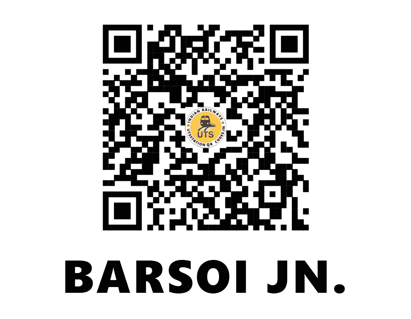 UTS QR Code for BARSOI JN. - BOE (NF - BIHAR)