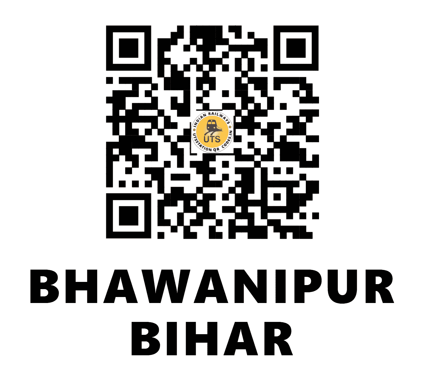 UTS QR Code for BHAWANIPUR BIHAR - BWPB (NF - BIHAR)