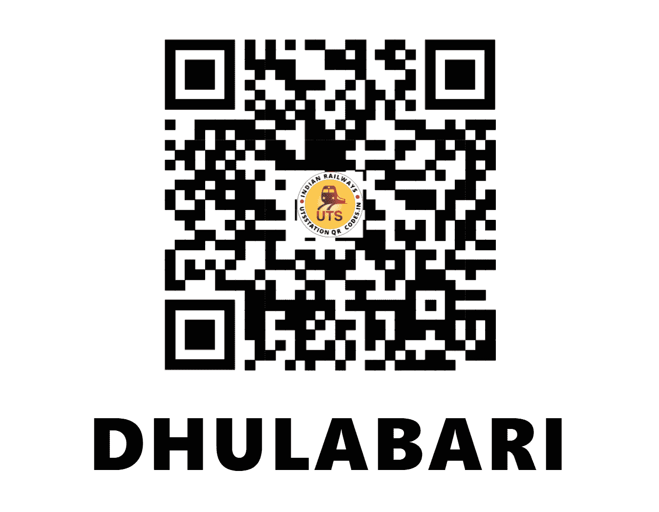 UTS QR Code for DHULABARI - DBQ (NF - BIHAR)
