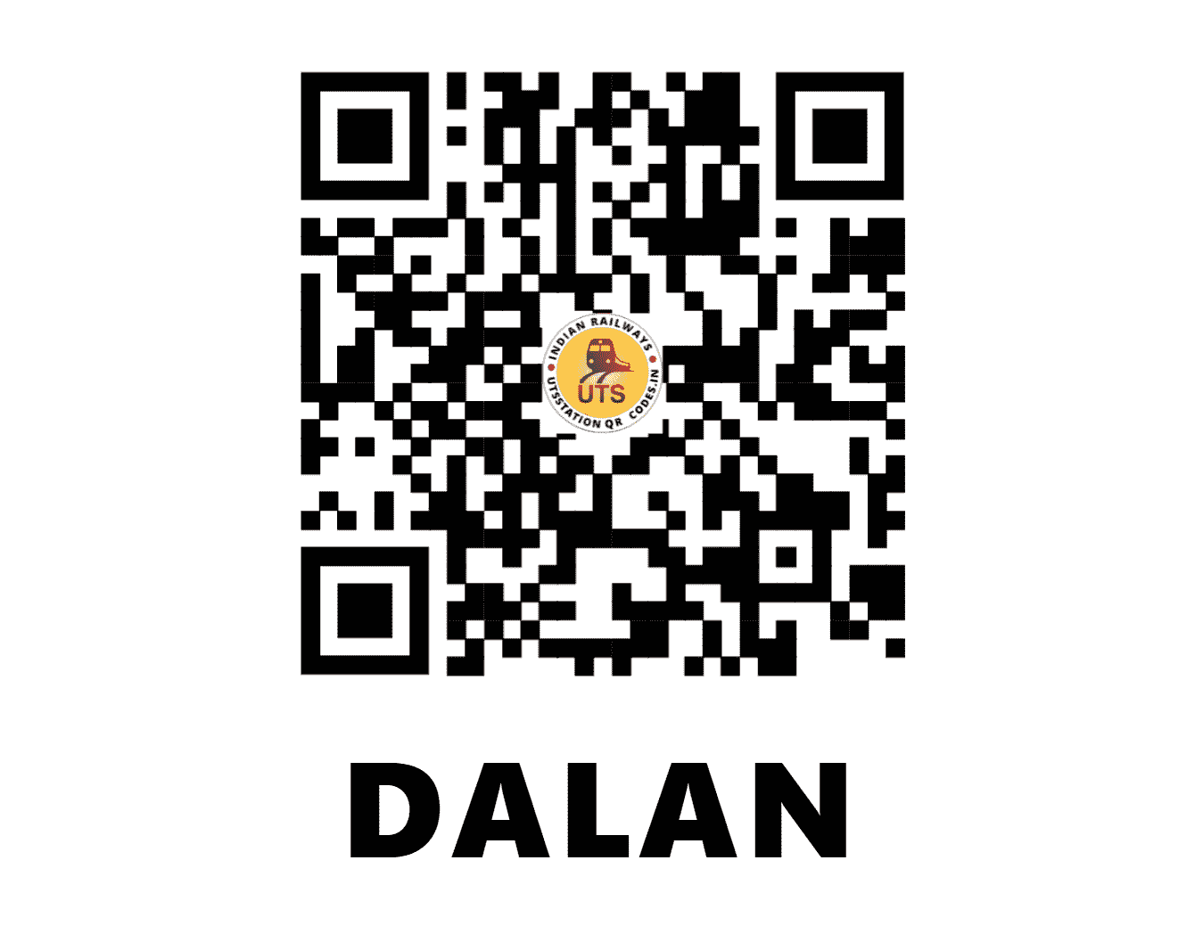 UTS QR Code for DALAN - DLF (NF - BIHAR)