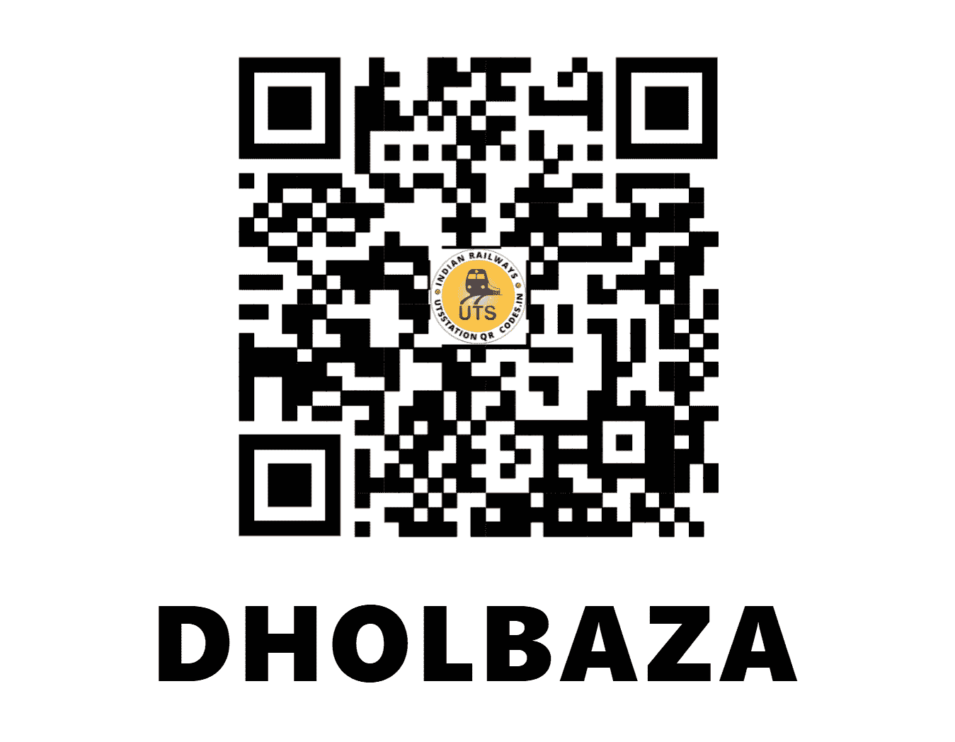 UTS QR Code for DHOLBAZA - DLZ (NF - BIHAR)