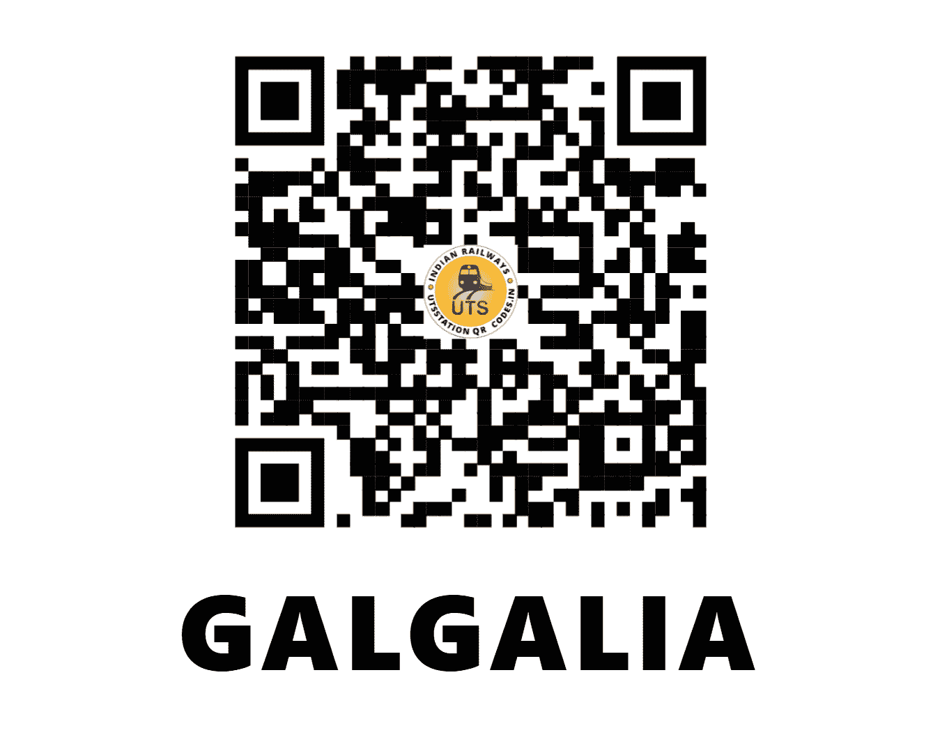 UTS QR Code for GALGALIA - GAGA (NF - BIHAR)