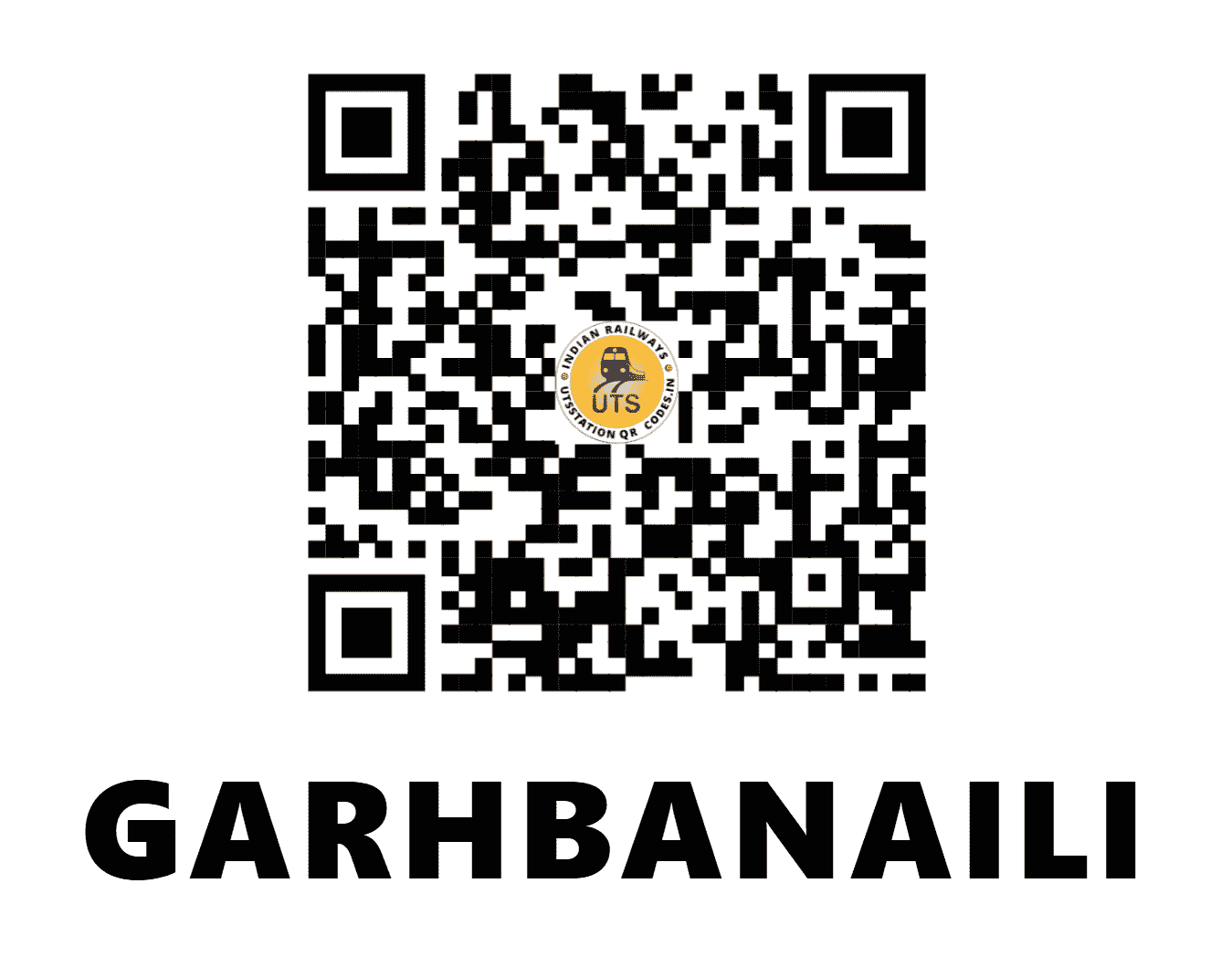 UTS QR Code for GARHBANAILI - GBN (NF - BIHAR)