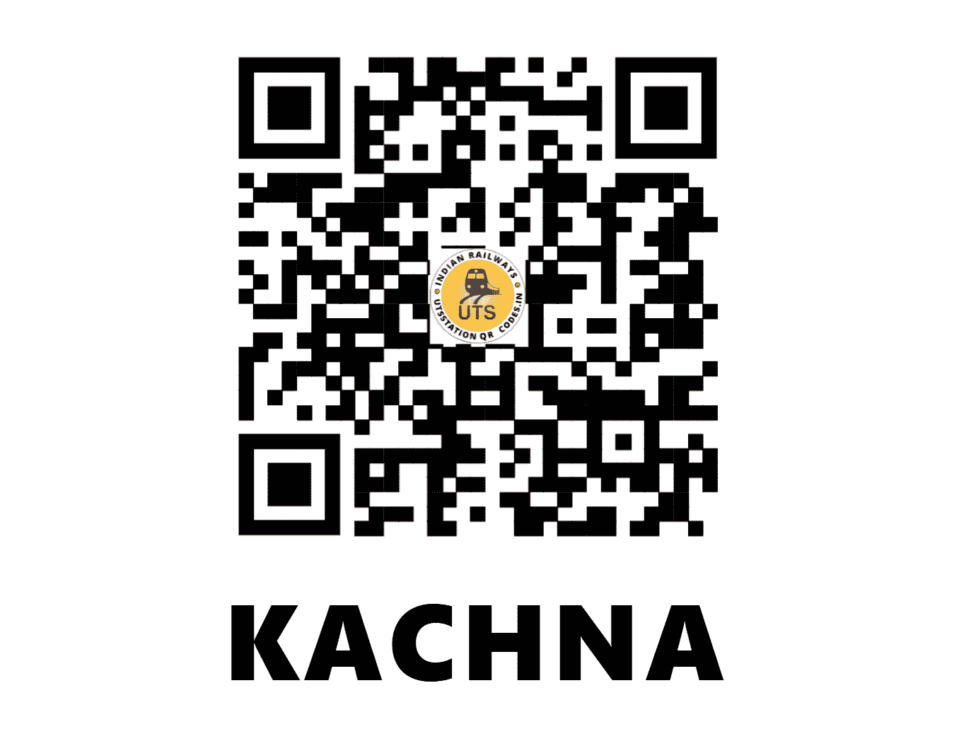 UTS QR Code for KACHNA - KAU (NF - BIHAR)