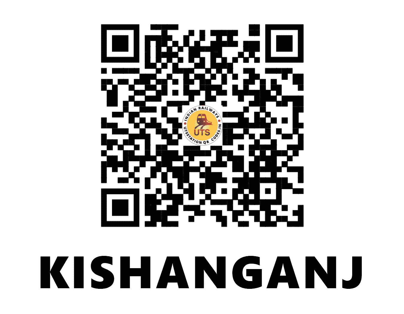 UTS QR Code for KISHANGANJ - KNE (NF - BIHAR)