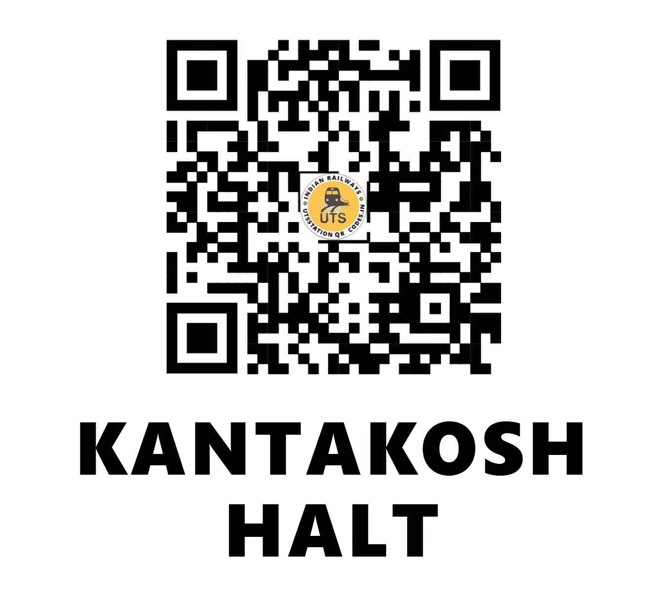 UTS QR Code for KANTAKOSH HALT - KTKS (NF - BIHAR)