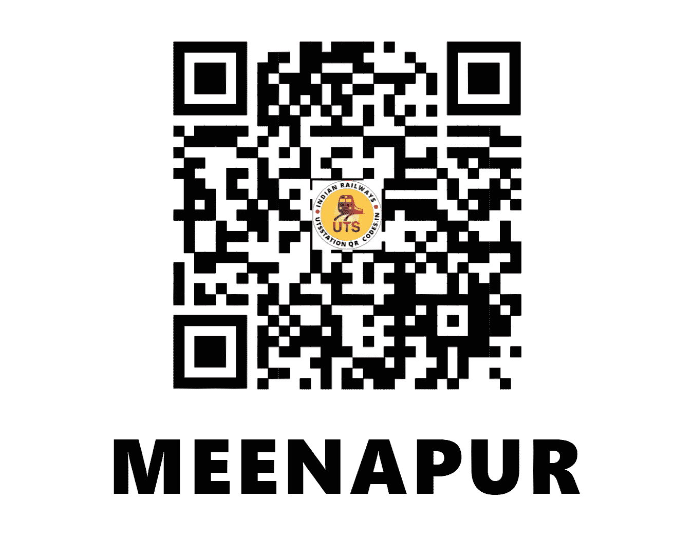 UTS QR Code for MEENAPUR - MENP (NF - BIHAR)