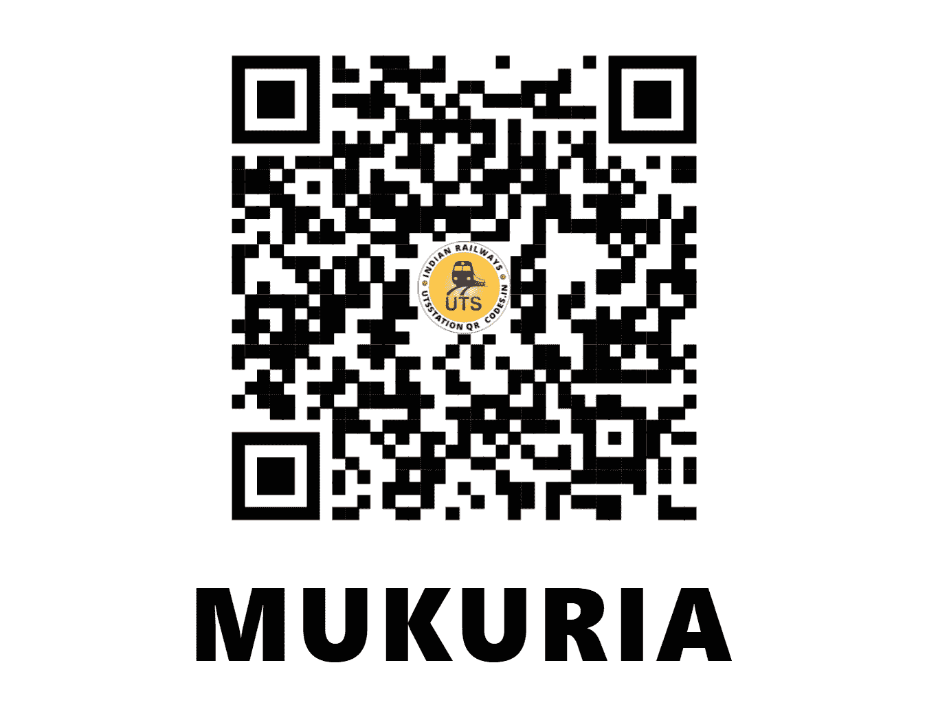 UTS QR Code for MUKURIA - MFA (NF - BIHAR)