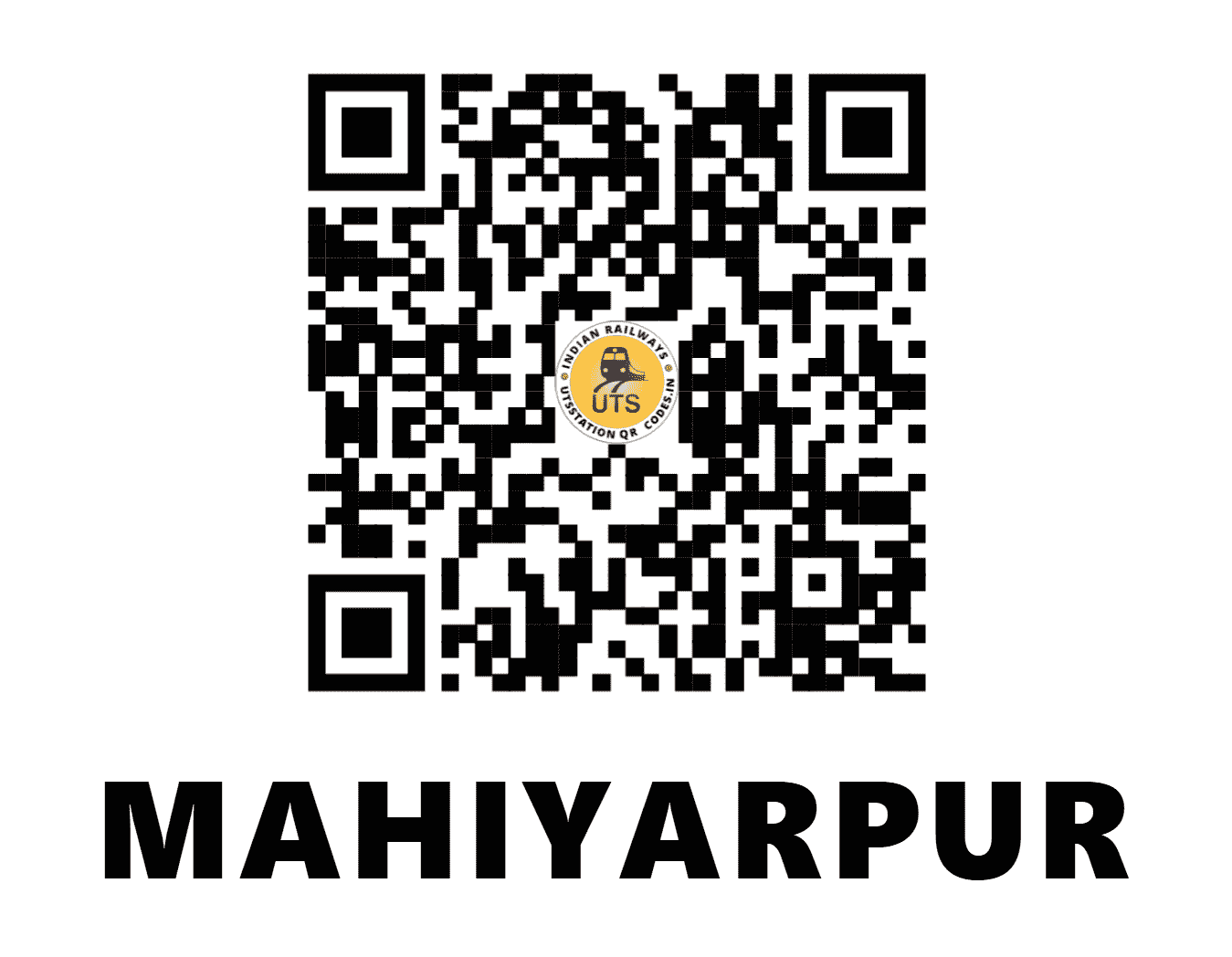 UTS QR Code for MAHIYARPUR - MHPR (NF - BIHAR)
