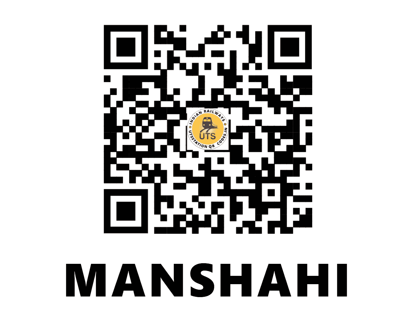 UTS QR Code for MANSHAHI - MNS (NF - BIHAR)