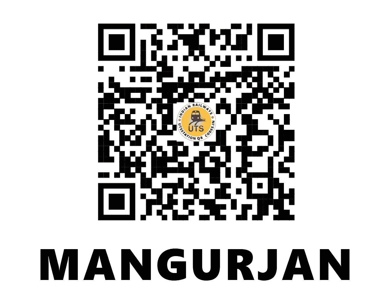 UTS QR Code for MANGURJAN - MXJ (NF - BIHAR)