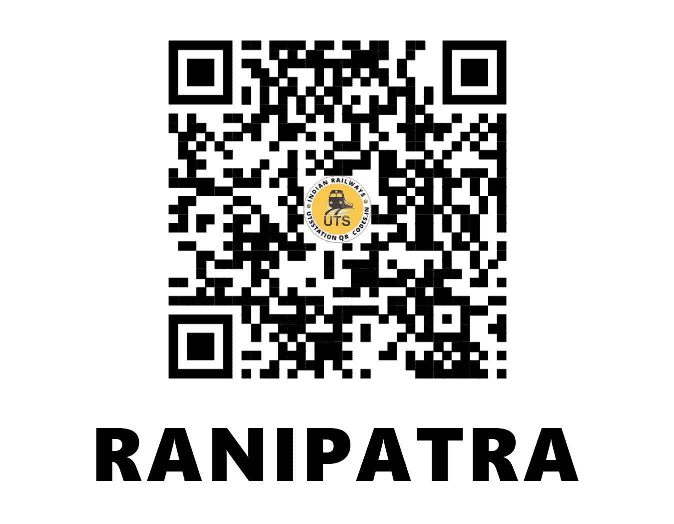 UTS QR Code for RANIPATRA - RNX (NF - BIHAR)