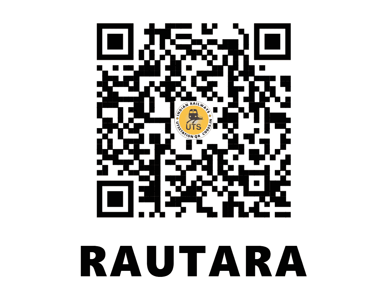 UTS QR Code for RAUTARA - RWA (NF - BIHAR)