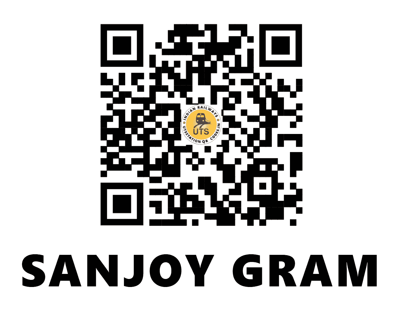 UTS QR Code for SANJOY GRAM - SJGM (NF - BIHAR)