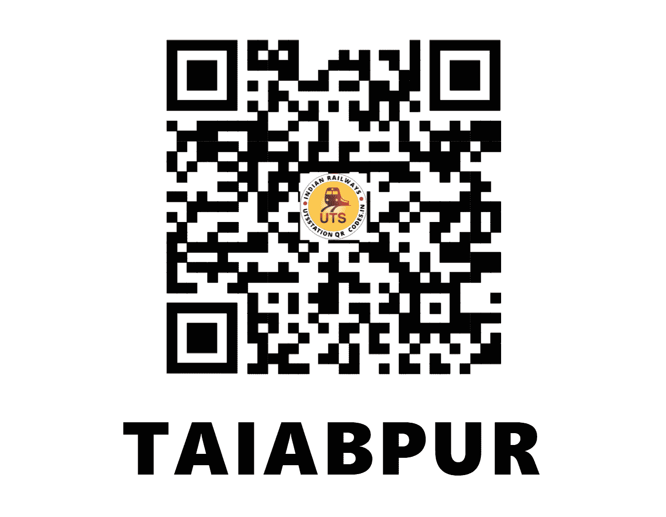 UTS QR Code for TAIABPUR - TBR (NF - BIHAR)