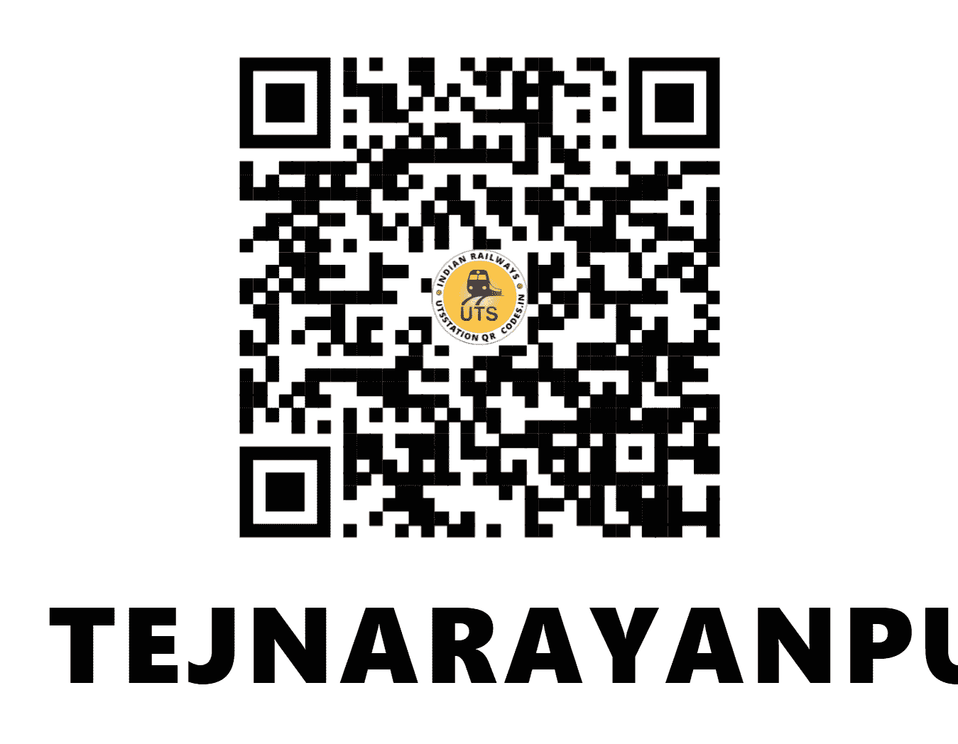 UTS QR Code for TEJNARAYANPUR - TNPR (NF - BIHAR)