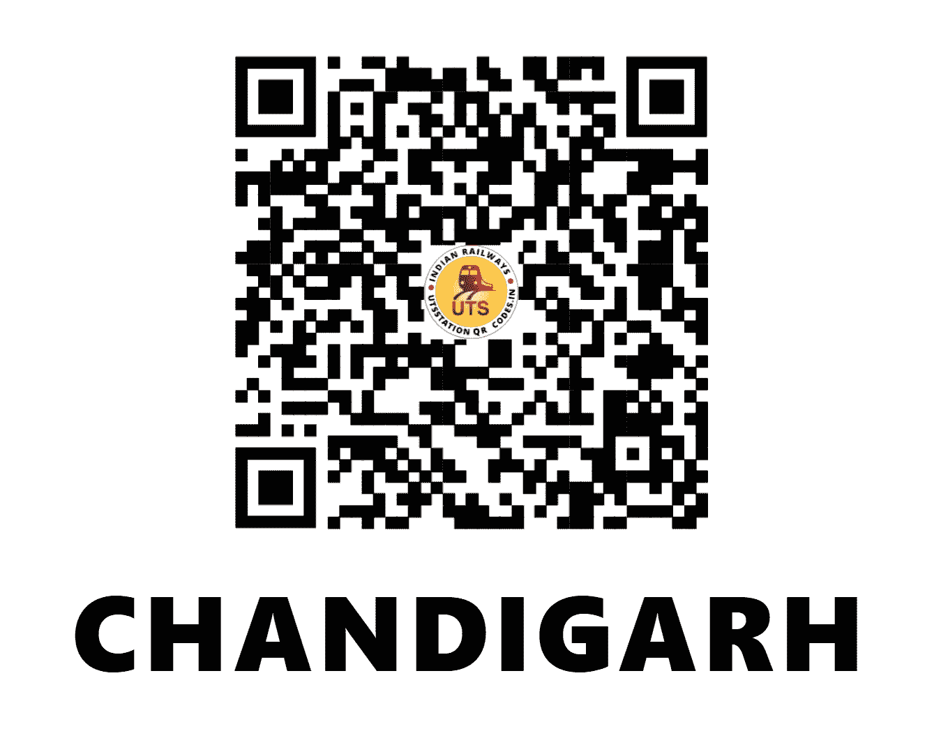UTS QR Code for CHANDIGARH - CDG (NR - CHANDIGARH)