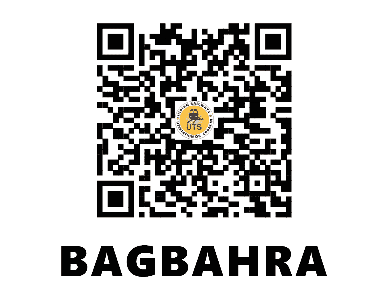 UTS QR Code for BAGBAHRA - BGBR (EO - CHHATTISGARH)