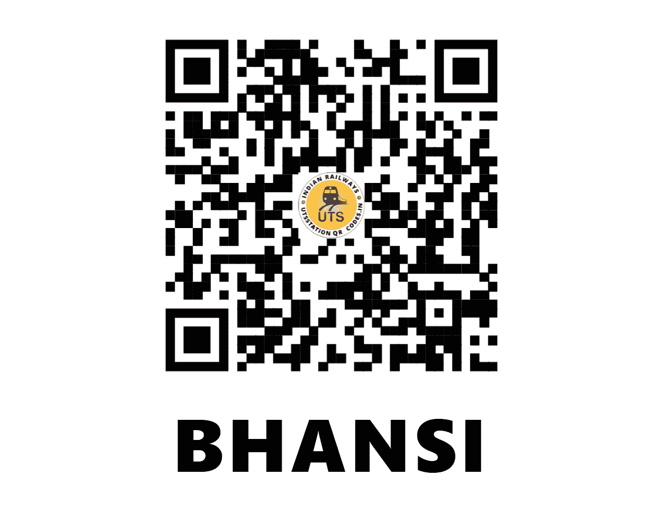 UTS QR Code for BHANSI - BHNS (EO - CHHATTISGARH)