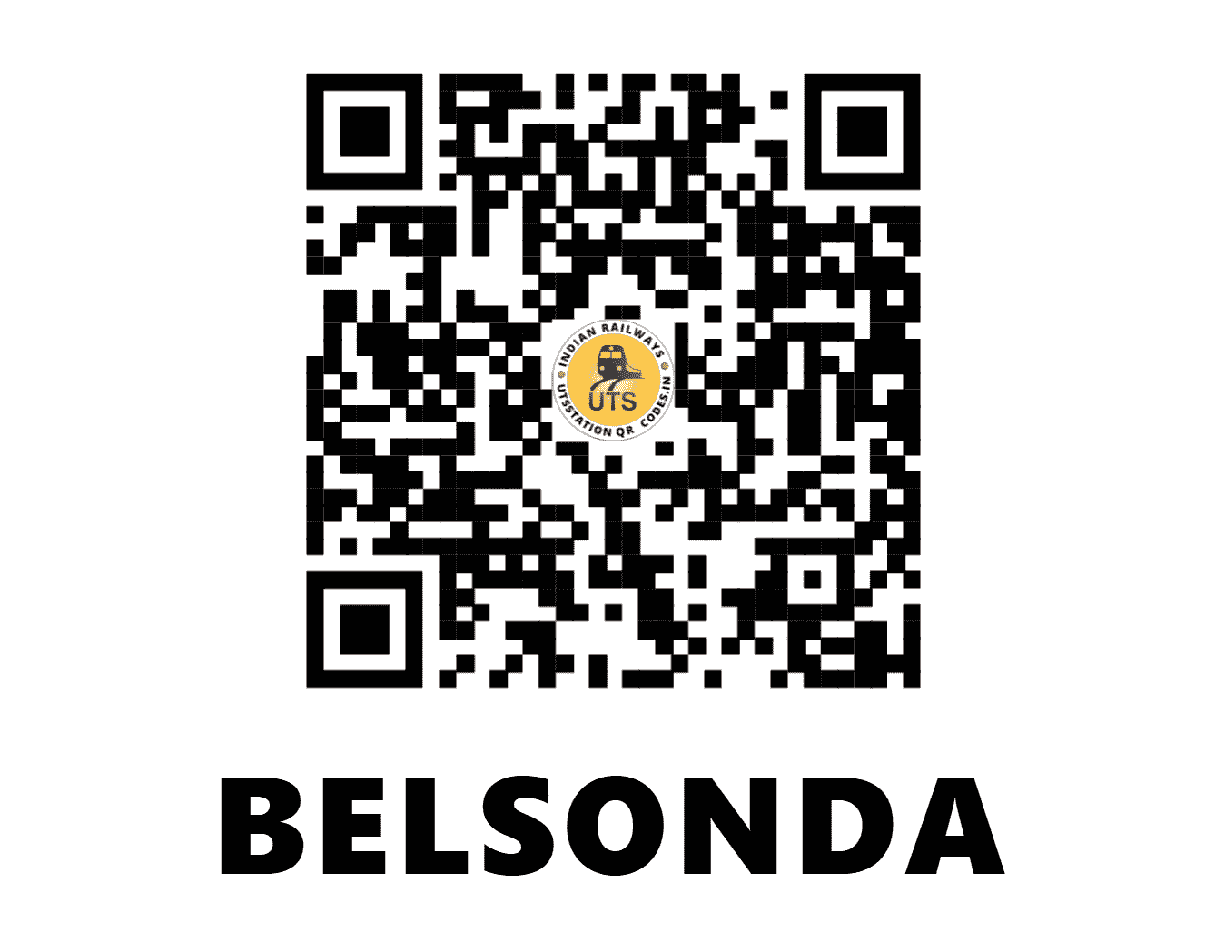 UTS QR Code for BELSONDA - BLSN (EO - CHHATTISGARH)