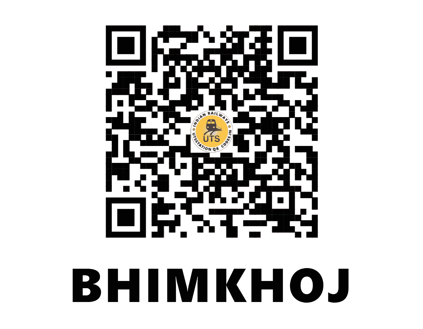 UTS QR Code for BHIMKHOJ - BMKJ (EO - CHHATTISGARH)