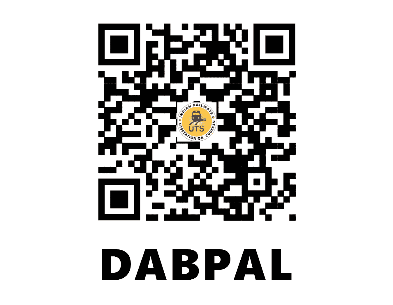 UTS QR Code for DABPAL - DBF (EO - CHHATTISGARH)