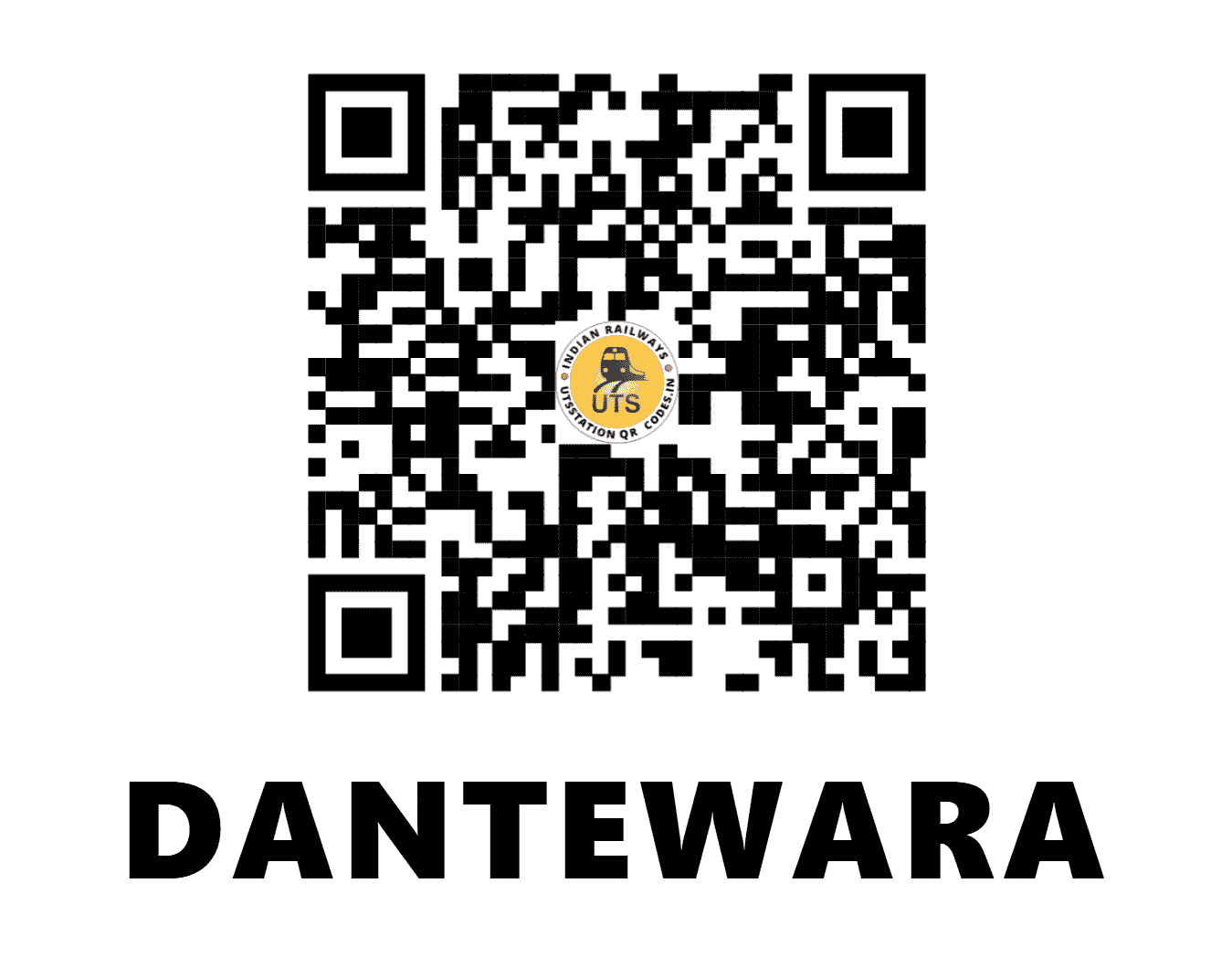 UTS QR Code for DANTEWARA - DWZ (EO - CHHATTISGARH)