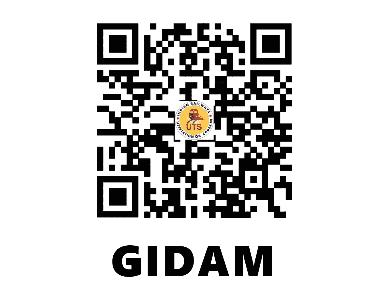 UTS QR Code for GIDAM - GIZ (EO - CHHATTISGARH)