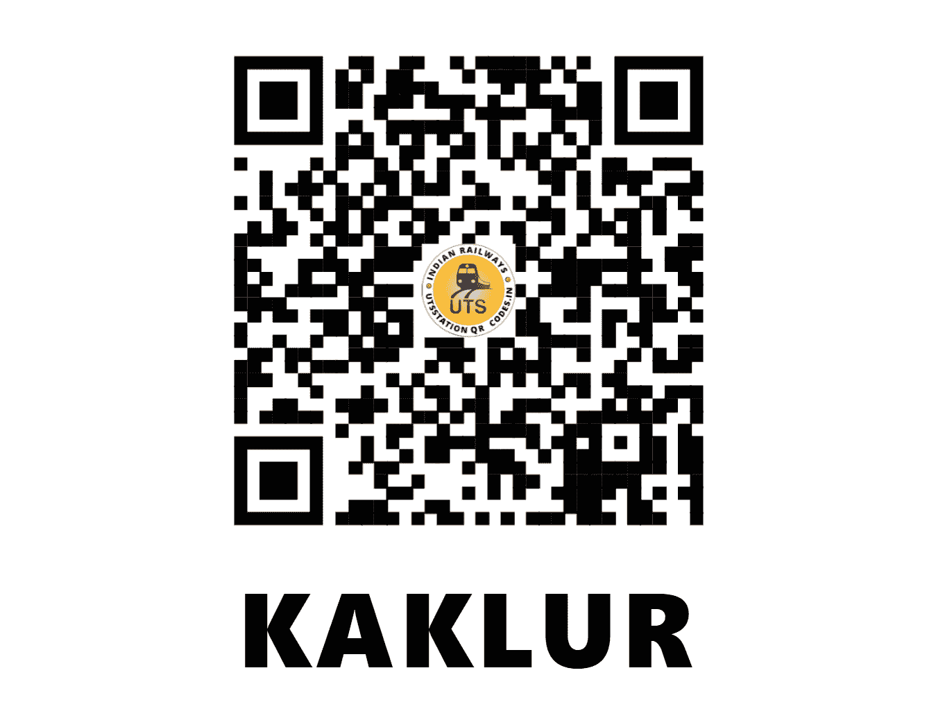 UTS QR Code for KAKLUR - KKLU (EO - CHHATTISGARH)