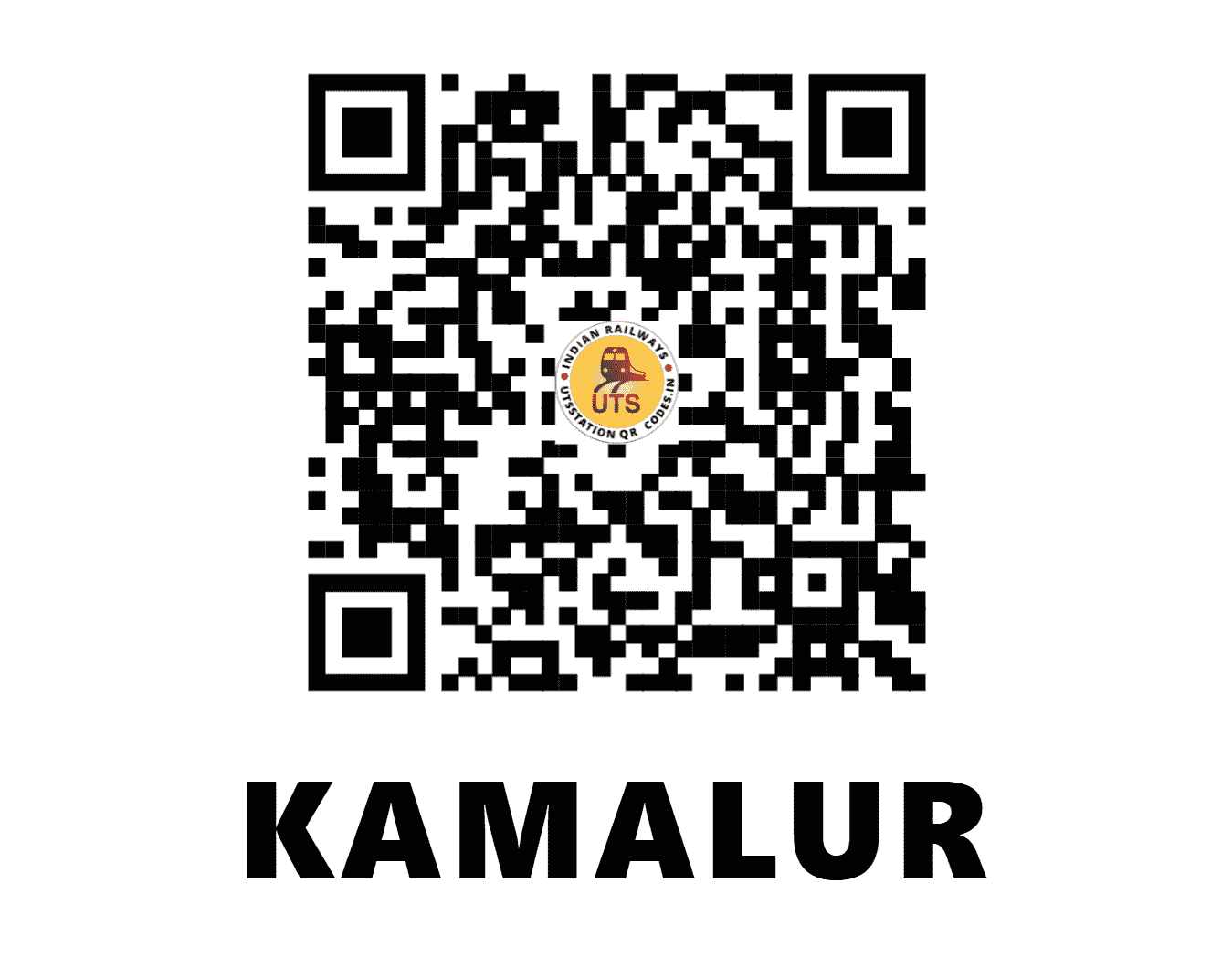 UTS QR Code for KAMALUR - KMLR (EO - CHHATTISGARH)