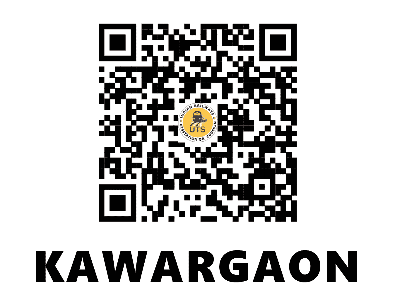 UTS QR Code for KAWARGAON - KWGN (EO - CHHATTISGARH)