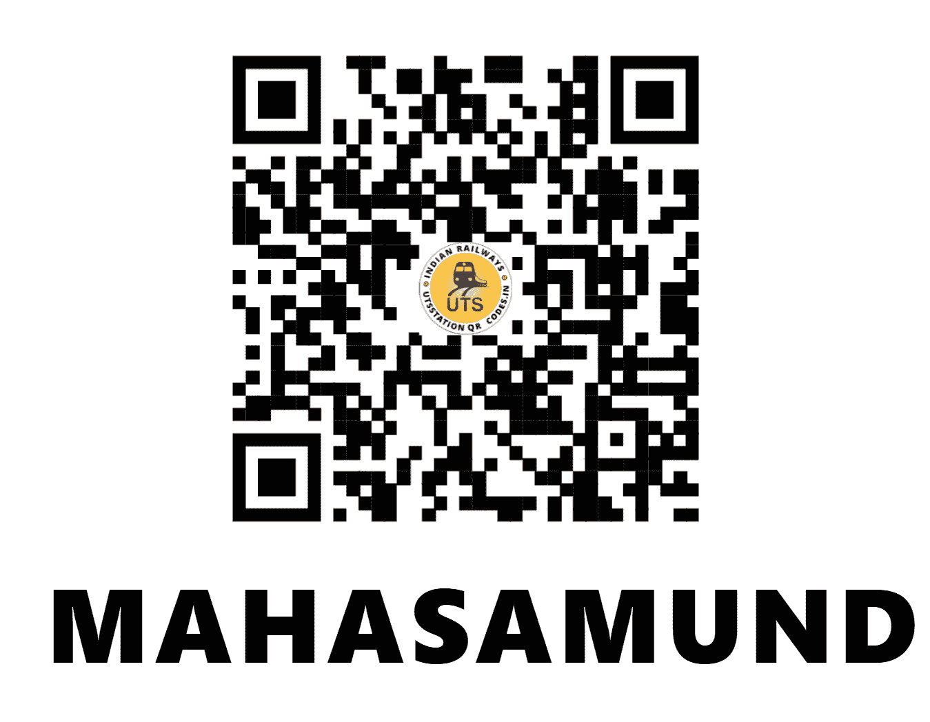 UTS QR Code for MAHASAMUND - MSMD (EO - CHHATTISGARH)